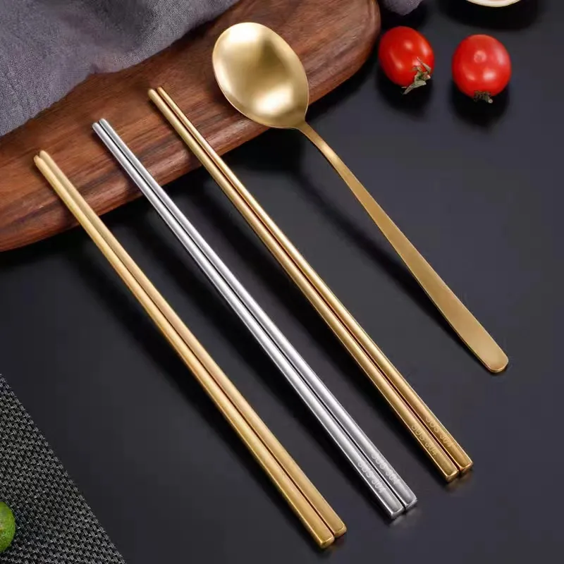 Bán buôn 2 cái dao kéo thép không gỉ muỗng và đũa Set Flatware sets đối với nhà hàng đám cưới số lượng lớn Vàng Flatware Set