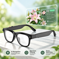 Lunettes Intelligentes IA avec Caméra, Audio Bluetooth, Traduction, Reconnaissance d'Objets, Enregistreur Portable pour Voyages d'Affaires