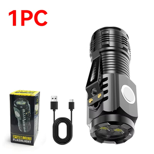 Wholesale Mini Tactical Handheld <b>Flashlight</b> Ultra Powerful <b>Rechargeable</b> LED Torch Metal Pen Clip Hand Lamp - Product Image 1
