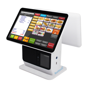 Tienda minorista Respetuoso con el medio ambiente Ajustable Pantalla dual personalizada Sistema POS Soporte de piso o colgante de pared <span class=keywords><strong>TPV</strong></span> PDV quiosco - Product Image 3