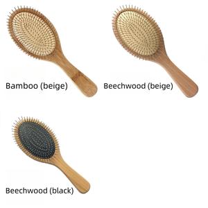 Cepillo de pelo de acero inoxidable, peine antiestático voluminizador para el cuidado del cabello, cepillo de pelo de cerdas de acero - Product Image 2