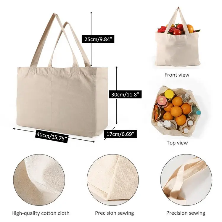 Hobo Bags Durable Latest Cotton Canvas Messenger Bag Womens Canvas Tote Bag