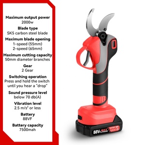 Cesoia Elettrica da Potatura Brushless ONEVAN a 2 Velocità 50MM Ricaricabile Senza Fili Potatore per Rami d'Albero Attrezzo da Giardino per Batteria Makita - Product Image 6