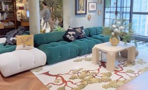 Juego de sofá moderno de lujo Bellini Chesterfield, sofá de tela suave para el hogar, Hotel, cómodo Almacenamiento de esponja incluido para la sala de estar - Product Image 5