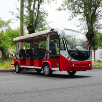 Mini buggy de bus et voiture de luxe électrique 17 places personnalisés pour les visites touristiques et les touristes 80-100KM