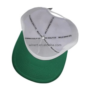 Bán buôn lưới hat tùy chỉnh 100% cotton da vá thêu logo thể thao hai Tone 5 Bảng điều chỉnh cong vành mũ bóng chày - Product Image 6