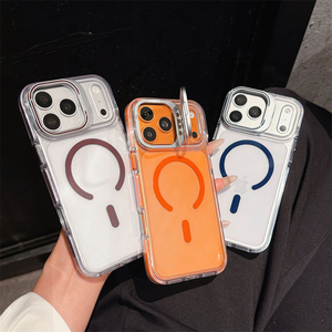 Coque de protection d'objectif avec support invisible pour iPhone 17 16 Pro, coque de luxe pour iPhone 18 Pro Max - Product Image 1