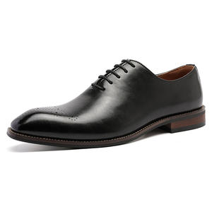 Zapatos de negocios de piel de becerro genuina de alta gama y a la moda para hombre, lujosos zapatos Oxford. - Product Image 5