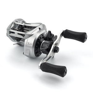 Baitcasting Reel Aluminum Alloy 7.2:1 Gear Ratio Metal Long Cast Fishing Reel For Fake Bait Use - Product Image 1