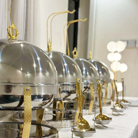 Hotel- und Restaurant-Speisewärmer Chafing Dish aus Edelstahl für Luxus-Hochzeitsbankette und Catering