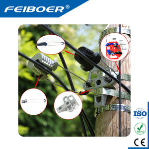 Abrazadera de tensión de anclaje de fibra óptica Feiboer Ftth, accesorios de Cable aéreo, abrazadera de suspensión de gancho ADSS - Product Image 6