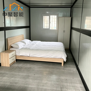 Conteneur Maisonnette Modulaire Préfabriquée Pliable 20 pieds à Toit Plat, 100% Anti-Fuite, Vente en Gros - Product Image 4