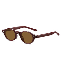 Lunettes de soleil ovales polarisées unisexes en acétate gris, monture intégrale, confortables et luxueuses, avec personnalisation du logo CL 8669