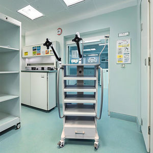 3 أدراج أثاث مستشفى متنقل ماسح ترولي للأسنان داخل الفم عربة ترولي دوائية بيضاء - Product Image 6