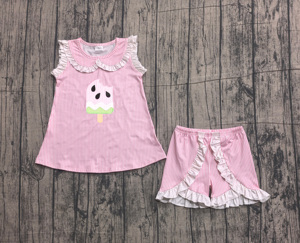 GSD3027 Vente en gros Nouvelle robe à carreaux jaune style boutique pour enfants Ensemble pour petite fille Sans MOQ ODM - Product Image 5