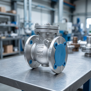 Válvula de Retención de Columpio de Acero al Carbono WCB 150LB, Válvula Antirretorno con Brida, Válvula Industrial para Agua, ASTM A216 API 6D BS 1868 - Product Image 3