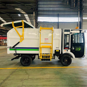 Contenedor de basura colgante de cuatro ruedas personalizado para 5 metros cúbicos, para recolección de residuos en calles y propiedades, con sistema de enganche trasero - Product Image 2