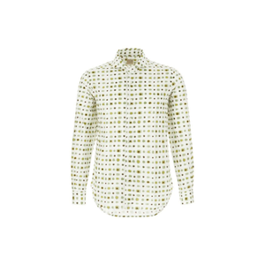 Meilleures ventes Designer 4Ff Chemise en coton blanc multicolore à boutons Poignets arrondis Chemises à bas arrondi - Product Image 1