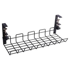Wire <strong>Basket</strong> <strong>Shelf</strong> Under Table Storage Rack Wire Desk Cable Under Management Tray Cord Organizer Rack Wire Cable <strong>Shelf</strong> <strong>Basket</strong> - Product Image 5