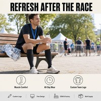Chaussettes de compression personnalisées pour la récupération, la course à pied, le cyclisme, le marathon – Support OEM, vente en gros, conception gratuite, logo personnalisé