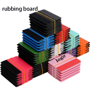 Chất lượng cao màu xanh nhựa scraper với vải mềm chống xước xe cơ thể màu phim Kính phim công cụ Sticker scraper - Product Image 1