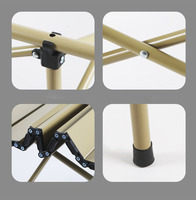 Table de voyage pliable moderne et légère, taille standard, personnalisable, en aluminium, pour la plage, le camping et l'extérieur.