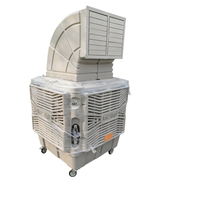 Refroidisseur d'air évaporatif industriel portable sur pied avec débit d'air de 20 000 CMH, moteur 220V/380V et puissance de 1,5 kW