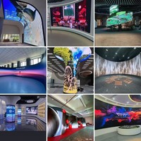 Mur vidéo LED intérieur P2, écran d'affichage couleur HD à pas de pixel fin pour la signalisation numérique et la publicité dans les centres commerciaux