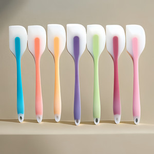 Piccolo pezzo unico in <span class=keywords><strong>Silicone</strong></span> traslucido spatola strumento di cottura ad alta temperatura <span class=keywords><strong>per</strong></span> crema e <span class=keywords><strong>pasticceria</strong></span> - Product Image 6