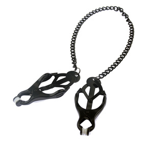 Estilo trébol japonés Unisex Metal cadena oscura erótico BDSM juguete sexual para adultos Brutal Bondage restricción cuerpo pezón abrazaderas - Product Image 3