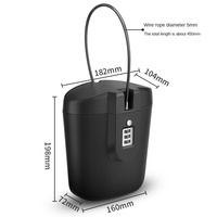 New Arrival Portable Beach Safe Box Anti-Theft Waterproof Combination Padlock with Square Design ABS Material for Travel