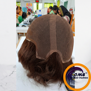 Perruque complète en cheveux humains Remy pour hommes, base en dentelle suisse française, ligne de cheveux naturelle, perruque de remplacement capillaire OEM - Product Image 1