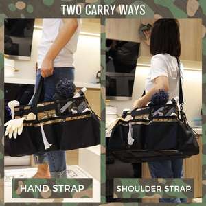 Camouflage Under Sink & Car <b>Cleaning</b> Tool Organizer Bag with 4 Foldable Dividers Wearable <b>Cleaning</b> <b>Caddy</b> Organizer - Product Image 6