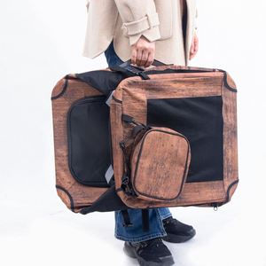 Cage de transport portable pour animaux de compagnie avec cadre métallique, maille respirante résistante aux rayures, fournie par l'usine - Product Image 2