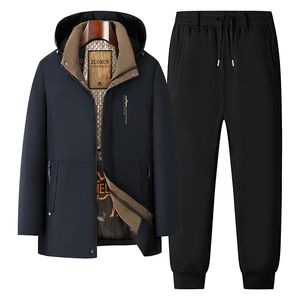 Logotipo personalizado Nueva chaqueta de otoño e invierno terciopelo al aire libre acolchado tres en uno traje de dos piezas de moda cómodo calentamiento - Product Image 6