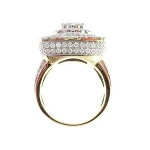 แหวนฮิปฮอปประดับเพชรโมอิสซาไนต์ VVS เงินแท้ 925 ดีไซน์โดดเด่นสำหรับผู้ชายและผู้หญิง เหมาะสำหรับงานฉลองครบรอบและงานปาร์ตี้ เครื่องประดับคุณภาพสูง - Product Image 5