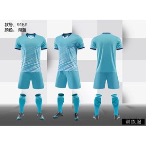 2022 New Style Fußball uniform Günstige Schwarz Weiß Fußball mannschaft Wear Jersey Set für Erwachsene - Product Image 6