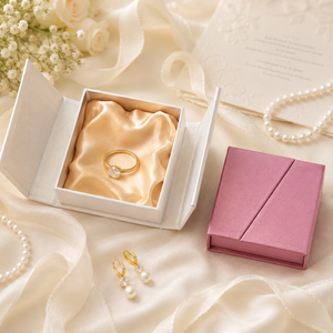Custom Logo Double Door Magnetic Jewelry <b>Box</b> Wholesale Eco-Friendly Gift <b>Box</b> Packaging Wedding Favor Paper <b>Box</b> Jewelry Storage - Product Image 3