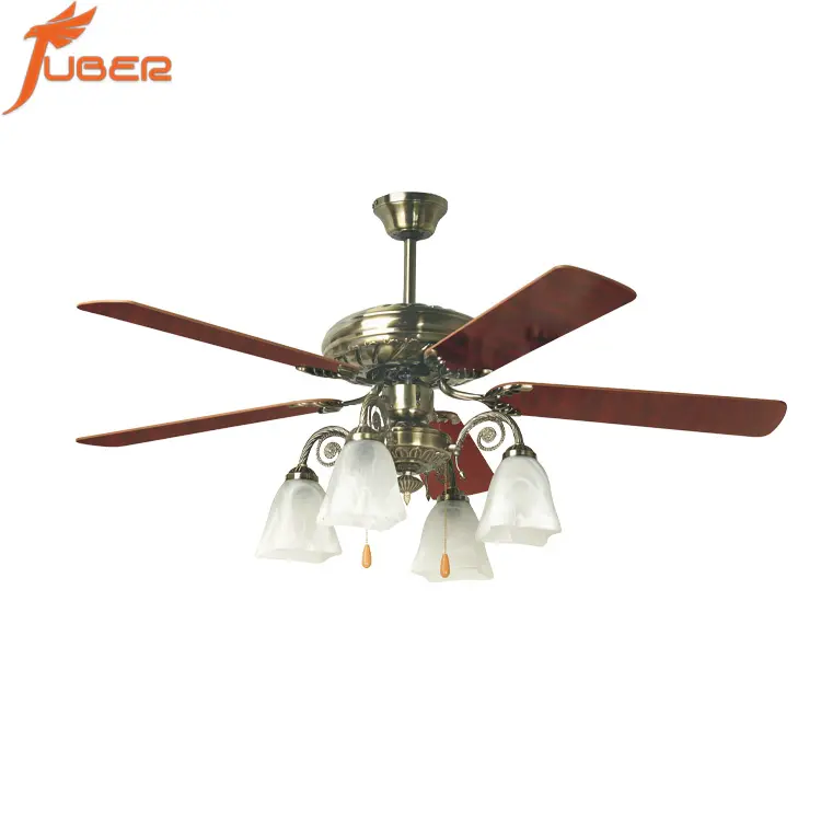 52 inch classical ceiling fan with light fancy decorative ceiling fan electric led old- fashion chandelier with light