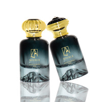 OEM Personnalisé 30ml 50ml 100ml Rond Portable Vide Fond de Montagne Unique Vaporisateur de Parfum avec Couvercle
