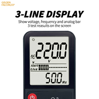 Multimètre numérique intelligent avec écran LCD couleur, voltmètre rechargeable avec mode intelligent, testeur de capacité Hz, testeur de diode