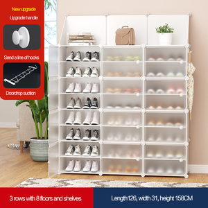 Étagère à <span class=keywords><strong>chaussures</strong></span> cube en plastique multi-usages, armoire à <span class=keywords><strong>chaussures</strong></span> noire transparente Boîte de rangement pour <span class=keywords><strong>chaussures</strong></span> pour <span class=keywords><strong>la</strong></span> garde-robe de bébé à <span class=keywords><strong>la</strong></span> maison en plastique - Product Image 6