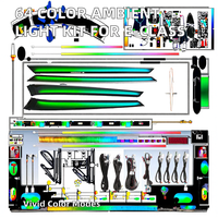 Kit de Actualización de Luz Ambiental Dinámica de 64 Colores y 12V W212 para Clase E 2010-2015, Accesorios de Iluminación LED