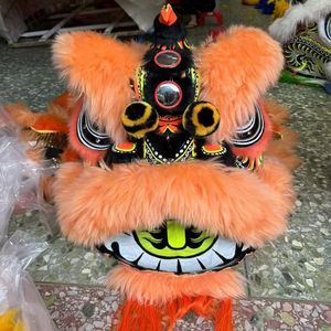 Funtoys Factory Hecho a mano Tamaño normal Rendimiento Traje de danza del león Cultura China Inspirado Danza del León <span class=keywords><strong>para</strong></span> <span class=keywords><strong>dos</strong></span> <span class=keywords><strong>personas</strong></span> - Product Image 1