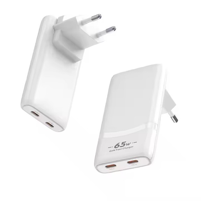 65W GaN Fast Charger USB C USB a Trending Product EU UK AU Plug for Option Sofa Hidden Charger Ultra Thin Wall Charger
