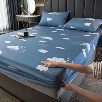 Ensemble de lit imperméable en coton lavable et doux pour la peau Couvre-matelas une pièce Séparez la saleté et l'urine