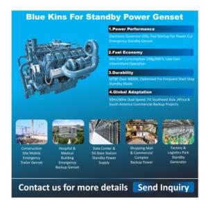 Groupe électrogène avec moteurs assortis 1300KW 1625KVA 1743HP, ensemble de moteurs stationnaires de grande puissance pour centre de données - Product Image 2