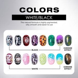 JTING Nouveau Style 5G Vernis Gel Poking Blanc et Noir avec Base Coat Poking Offerte, Vernis à Ongles Gel Poking Design Gratuit, Gel Dentelle OEM - Product Image 3