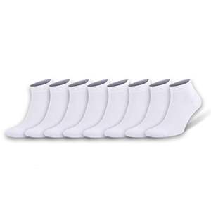 Chaussettes basses en bambou pour homme DB, blanches, respirantes, légères, tricotées, décontractées, été, taille unique, 8 paires avec boîte cadeau - Product Image 1