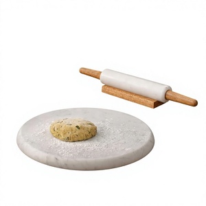 Marble <b>Rolling</b> <b>Pin</b> and Pastry Board Set with <b>Wooden</b> Storage Stand Eco-Friendly 4mm/10mm Thickness Options - Product Image 6